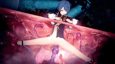 "Mixed with desire, her body trembled as the tentacles began to move..."