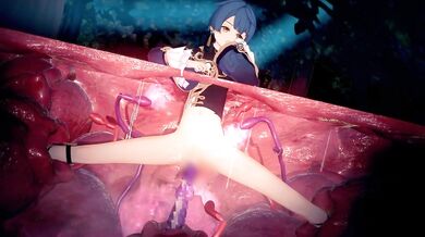 "Mixed with desire, her body trembled as the tentacles began to move..."