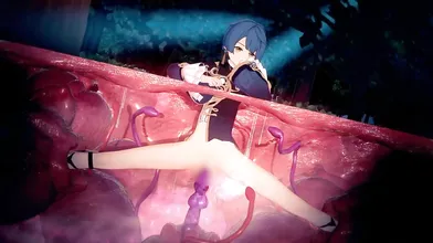"Mixed with desire, her body trembled as the tentacles began to move..."