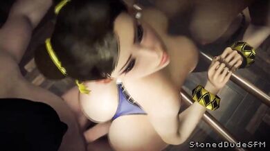 'Awakened by the Mirror's Reflection, Chun-Li Gets Fucked by BWC while High on Stonedude's FM'