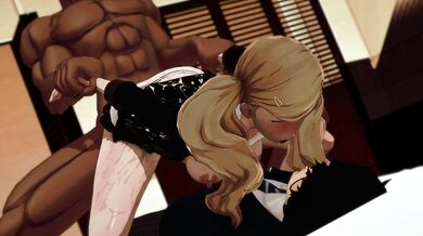 WATCH as Takamaki Ann gets blackmailed into having NTR sex with her best friend in the steamy new HENTAI porno "Persona 5: The Dark Desire".