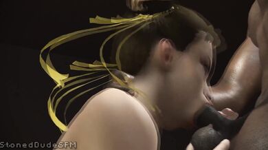'Stoneddude's Blacked Chun-Li Blowjob Hentai Video'