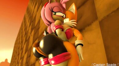 "Amy's Thick Thighs Seduce Rouge for a Tasty Hentai Lunch"