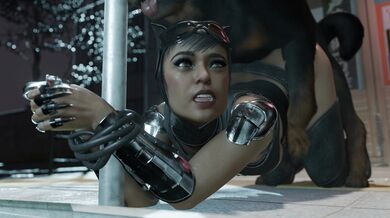 'Catwoman Traped in a Thieves' Den'