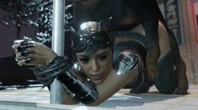 'Catwoman Traped in a Thieves' Den'