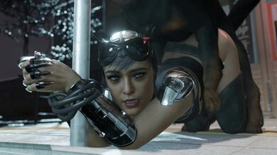 'Catwoman Traped in a Thieves' Den'