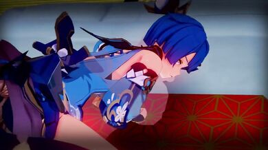 The Hentai Sex Video of Xingqiu, Kirara and Cosplay Girls [with Toys]