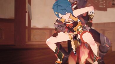 'Eternal Love in Cosplay Fantasy with Xingqiu and Xiangling'