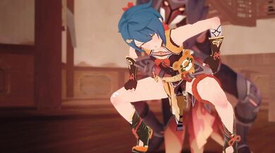 'Eternal Love in Cosplay Fantasy with Xingqiu and Xiangling'