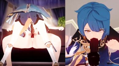 'Luscious Chinese MILF gets a hot blow job from her son's nerdy friend during a family visit, with the help of some alcohol and flattery!'