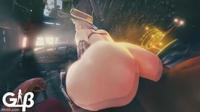 'Anal Dildoing by Sexy Busty Amazon Female'