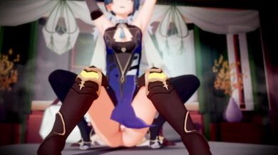 Watch hot hentai cosplay sex with Xingqiu and Yelan now!