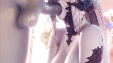 'Au Ra Facefuck [Hardcore_Anal_Threesome]_by_TheGRTeam'