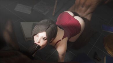 "Hentai Spit Roast: Ada Wong in Blacked VR Anime Ted by Madruga3D"
