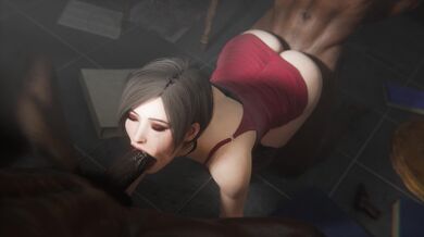 "Hentai Spit Roast: Ada Wong in Blacked VR Anime Ted by Madruga3D"