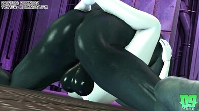 'Rebecca Gets Stretched Open by a Super-Sized Cyborg Dick'