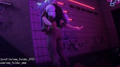 Watch the neon lights blink as the party rages on in a seedy bar!