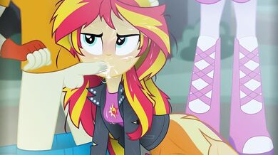 "Riley's Hentai Orgy: Sunset Shimmer Sucks Dirtyfingers' Cock (Full Audio)"