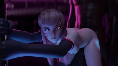 'Overwatch's D.va's Striptease with Yeehaw'