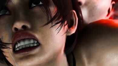 Ada Wong gives a stunning blowjob to an unexperienced guy in the shower, making him scream with pleasure and beg for more.