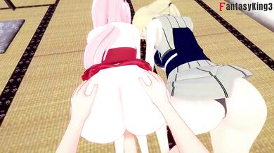 "The Secret Sexual Desires of the Leaf Village: Naruto, Tsunade and Sakura Engage in an Unforgettable Threesome"