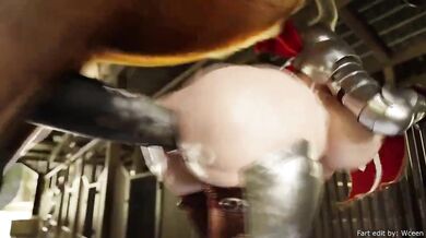 "Bouncy Horses Farting and Pounding the Virgin Ass of the Heartless Goddess Rhode, in This Epic Fart Edit by Wceen."