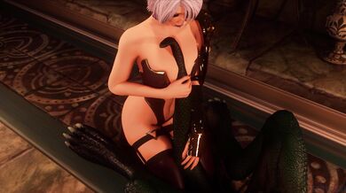 Sexuality at it's finest, the Lizard man goes wild in nature with Ivy!