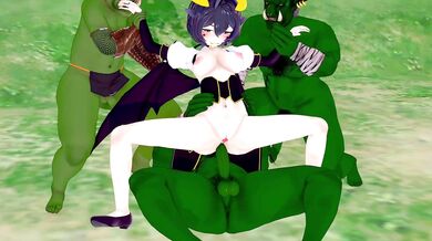 A group of magical beings engage in a passionate, uninhibited gangbang session that leaves them breathless and aching for more!