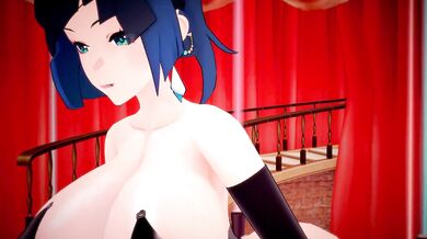 'Yelan's Hot Body: Genshin Impact and Kazuma Love in Action!'