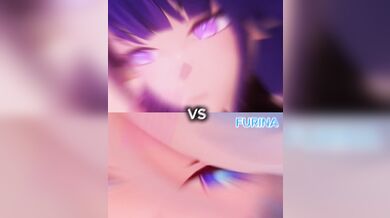 'Raiden and Ei face off against Furina (Sugardust) in a hot, sweaty wrestling match that ends with a sweet, sticky climax!'