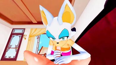 "Red Hot and Ready: Sonic and Rouge's Night of Passionate Love-Making"