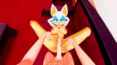 "Red Hot and Ready: Sonic and Rouge's Night of Passionate Love-Making"