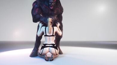 'The Mythical Minotaur Takes a Curvy, Luscious Beauty in His Huge Horns!'