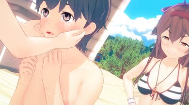 Rewritten as: "Sexy Beach Babe Gets Caught in the Rain"