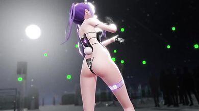 Watch as Mito-chan's music inspires LO-chan to dance and have sex in this sensual hentai porn video!