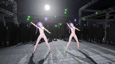 Watch as Mito-chan's music inspires LO-chan to dance and have sex in this sensual hentai porn video!