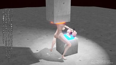 'Self-pleasure in a Futanari's vagina with deep throating'