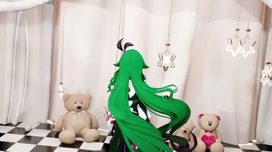 "The Siren's Hentai Honkai Impact: 3rd Undress Dancing Queencard Music MMD Dark Green Hair Porn Video."