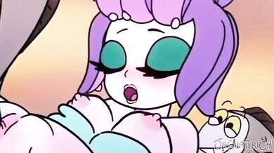 'Cuphead and Calamity take on the mermaid boss monster Maria, resulting in a steamy threesome with Jaguaric4'
