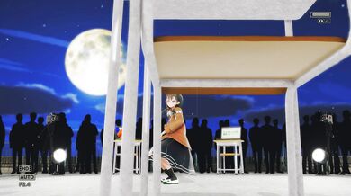 "Sarusa's exhibitionist show on the rooftop"