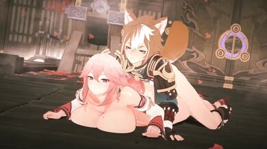 "The Spiritual Impact of the Priestess Yae on the Lustful Gorou, Filled with Pulsating Energy by Koro22 (Sound)"