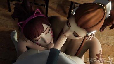 "Overwatch's Favorite Momma's Boy and His Sexy Librarian Girlfriend Get Down in the Stacks!"