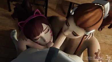 "Overwatch's Favorite Momma's Boy and His Sexy Librarian Girlfriend Get Down in the Stacks!"