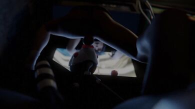 'Tying up and fucking a puppet with big tits'