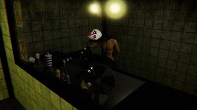 'Tying up and fucking a puppet with big tits'