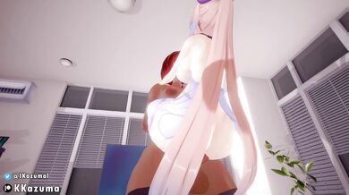 "Lustful Kokomi's Secret Desires: The Erotic Adventures of Genshin Impact's Ikazuma."