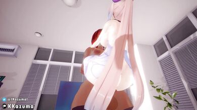"Lustful Kokomi's Secret Desires: The Erotic Adventures of Genshin Impact's Ikazuma."