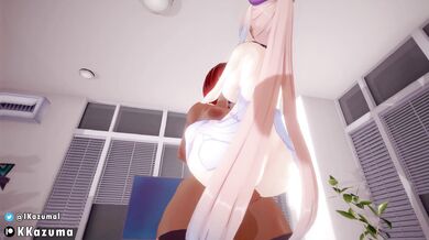 "Lustful Kokomi's Secret Desires: The Erotic Adventures of Genshin Impact's Ikazuma."