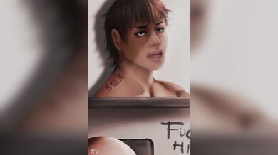 "A Twink's Hentai Nightmare: Stuck in a Hole and Penetrated by a Giant Cock"