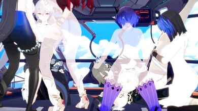 The Hentai Orgasm Party on the Bridge